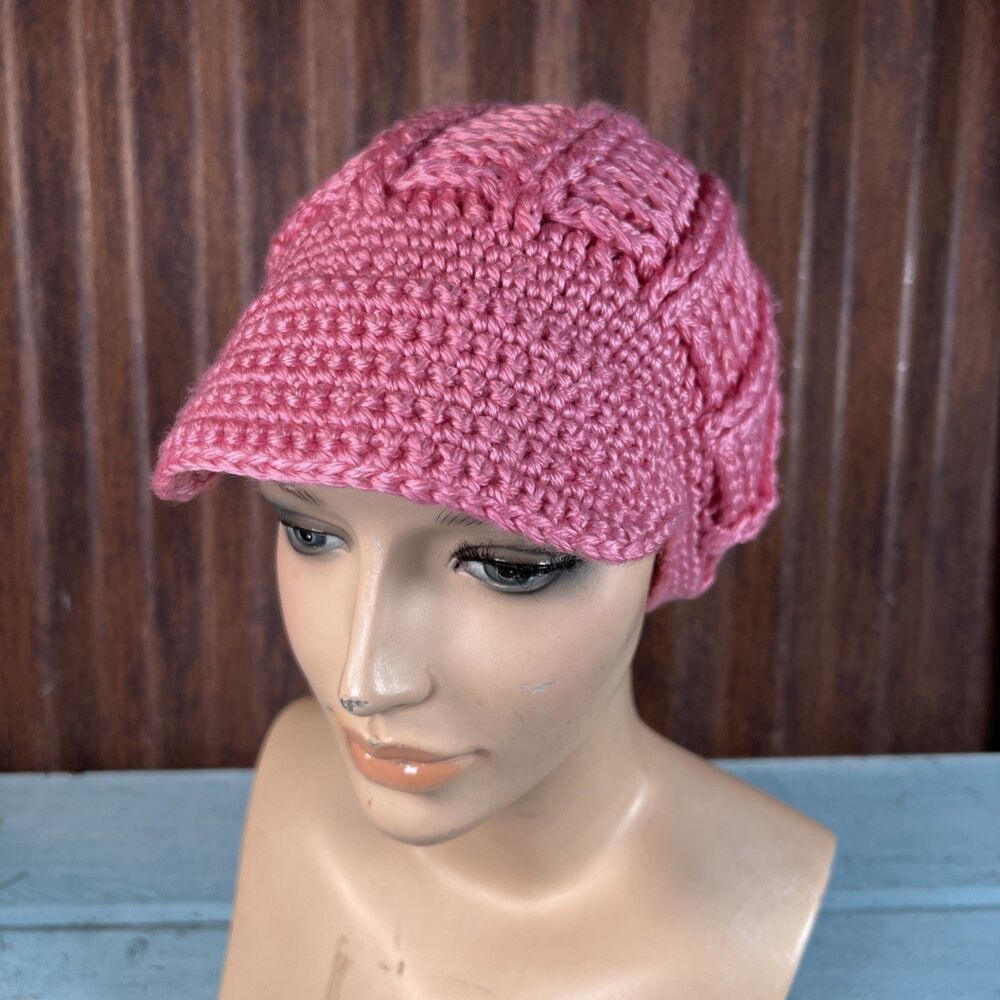 Pink Knit Crochet Hat Cappeter Grimm Brand